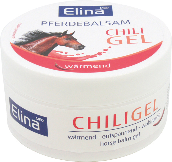 Crème Elina 150ml Baume cheval Gel Chilli en pot