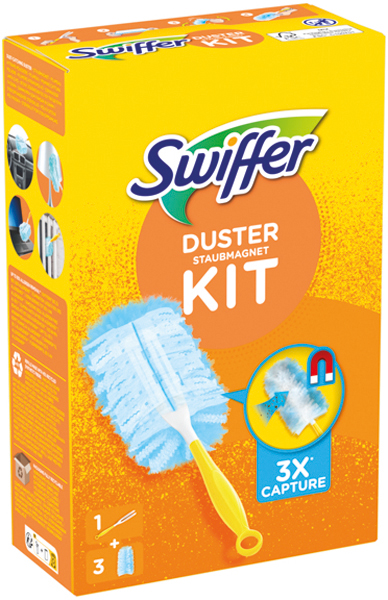 Swiffer Duster-kit starter-set (handle + 3cloths)