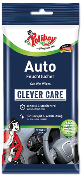 Poliboy Auto Feuchttücher 20er