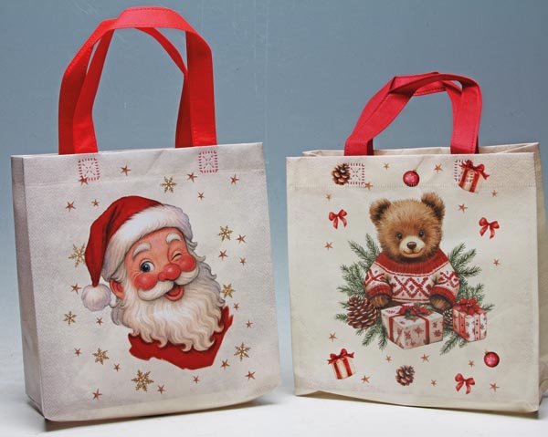 Shopping bag, 25x25x10cm, including 40cm handle, non-woven,
