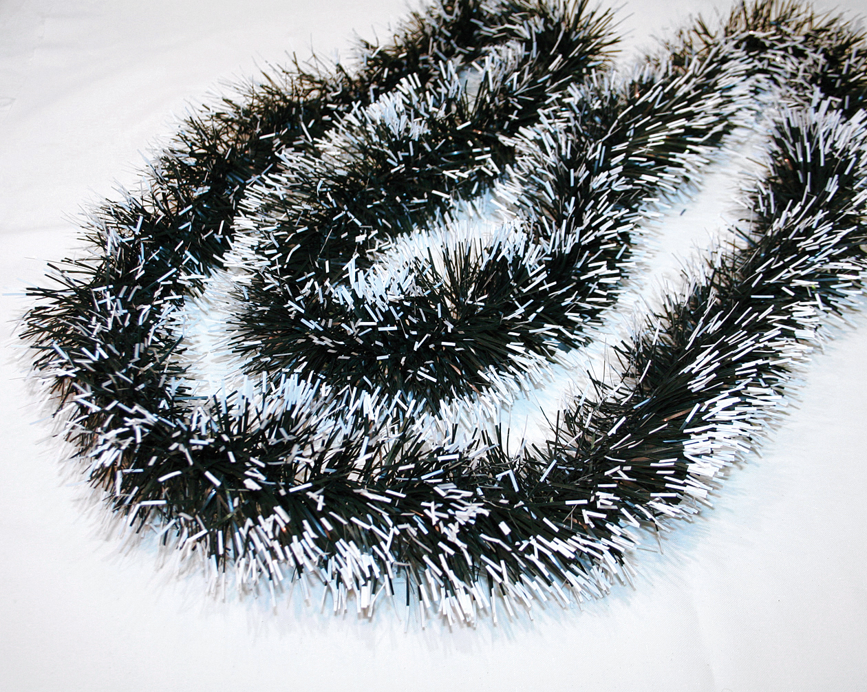 Christmas garland fir, white lace 200x10cm