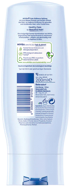 Nivea démêlant 200ml couleur protect