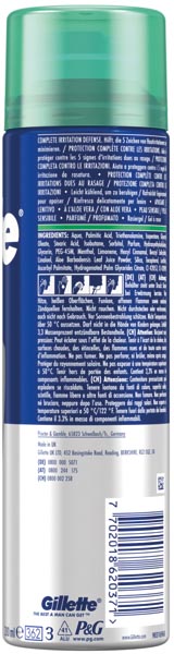 Gillette Series Shaving Gel 200ml Sensitive Skin