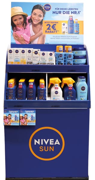 Nivea Sun Sonne 159er Mixdisplay 17fach sortiert