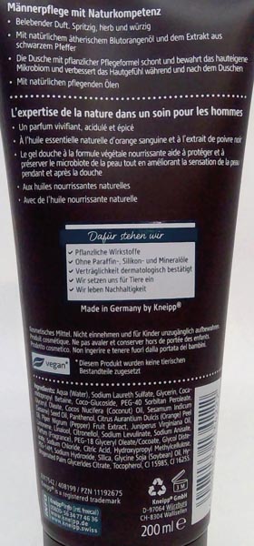 Kneipp shower Men 3in1 200ml Sport
