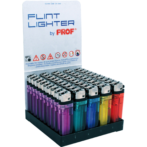 Lighter Electric Disposable Transparent 5 Asstd.