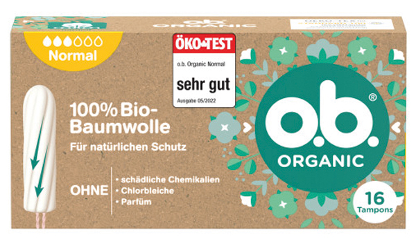 O.B. Tampons Organic Normal 16er