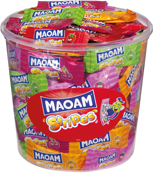 Food Haribo Maoam Stripes 700g 100 Stück