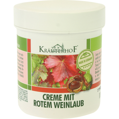 Cream Kräuterhof 100ml Red Vine Leaf in Jar