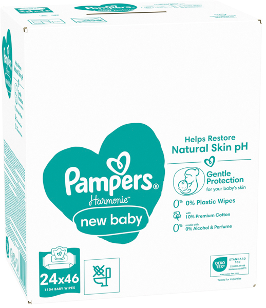 Pampers Feuchttücher Harmonie New Baby 24x46