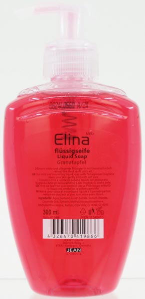 Seife flüssig Elina Granatapfel 300ml mit Spender