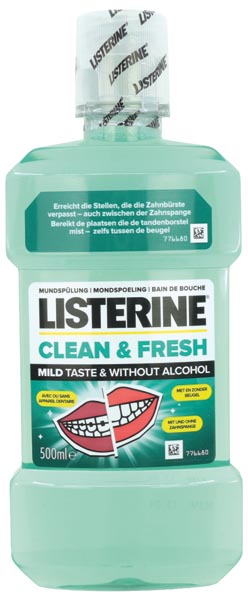 Listerine Mundspülung 500ml Clean&Fresh mild