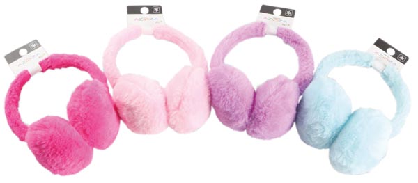 Winter Ohrwärmer Kinder Teddy 4fach sortiert