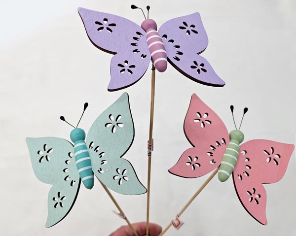 Butterfly stick (11x10.8cm) – colorful, made of the finest