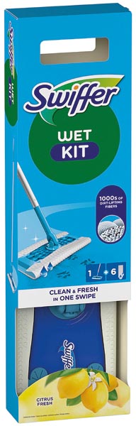 Swiffer Boden Starterset Blue Stab + 6 Tücher