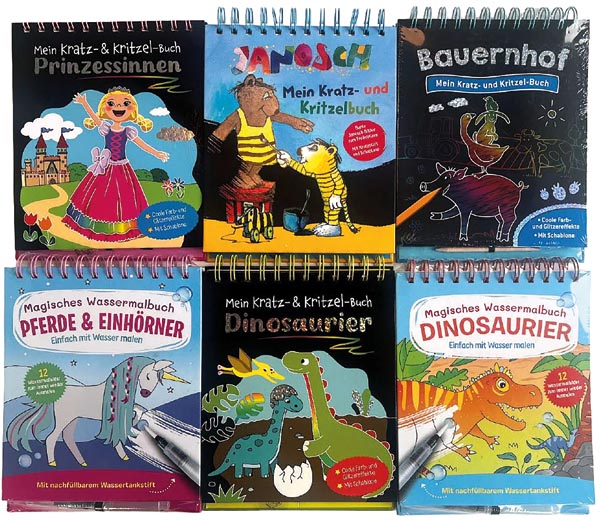 Zauberhafte Kratzbücher & Magische
