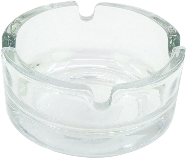 Glass ashtray small 7x3,5cm transparent