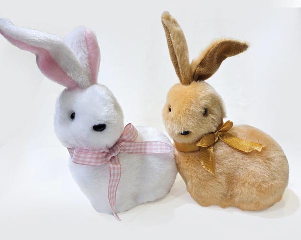 XL Bunny 10x7x16cm – made of fabric, not a toy, for