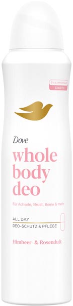 Dove Whole Body Deospray 150ml Himbeer&Rosenduft