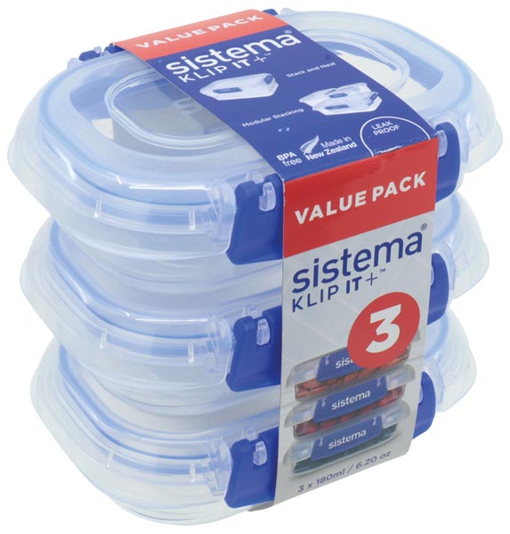 Sistema Frischhaltedose KLIP IT+ 3x180ml Set