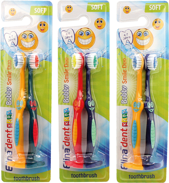 Toothbrush Elina 2pcs for Kids w/ Base