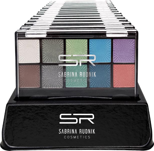 Kosm. Lidschatten Sabrina 10er blau-grün