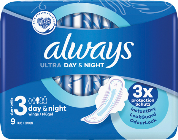 Always Ultra Thin Sanitary Napkin Night 9pc