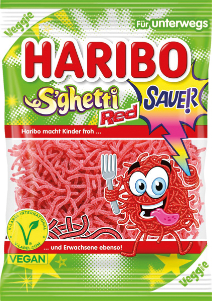 Bombon Haribo S'ghetti Red 85g