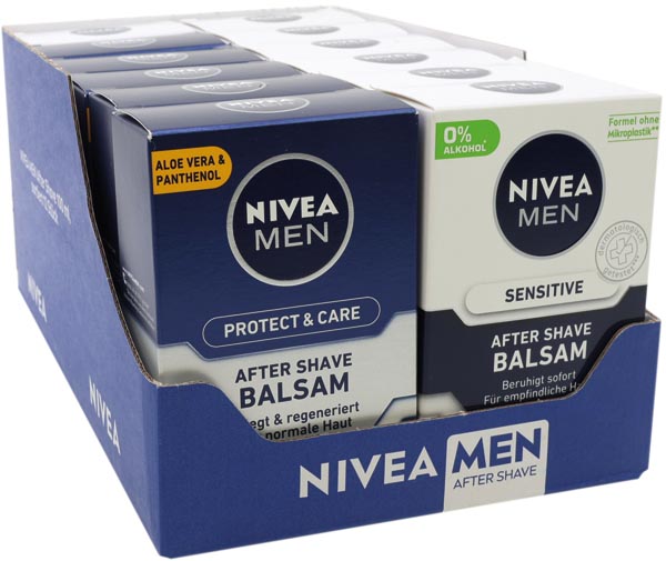 Nivea Men After Shave Balm 100ml 12's mixed box