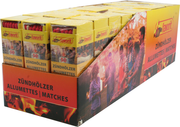 Safety matches 10cm long, 50 pieces 100% FSC