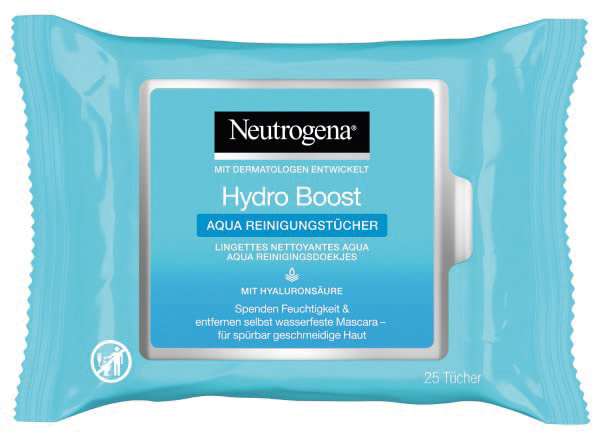 Neutrogena Hydro Boost Facial Cleaning Wipes 25pc