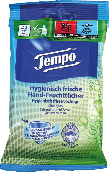 Wet Wipes Tempo Fresh To Go Protect 10pcs.