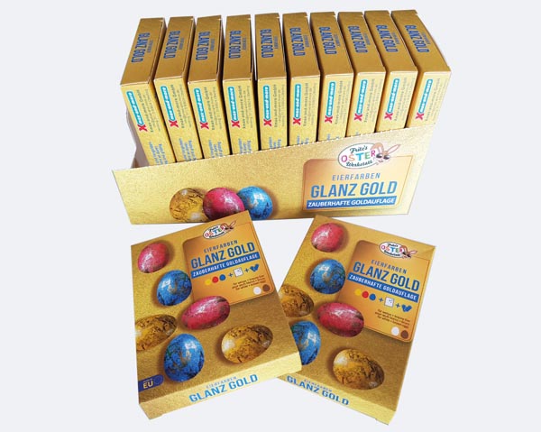 Liquid Egg-colored gloss gold / gold-plated