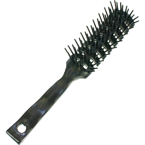 Brosse cheveux squelette noir 13x3x2cm