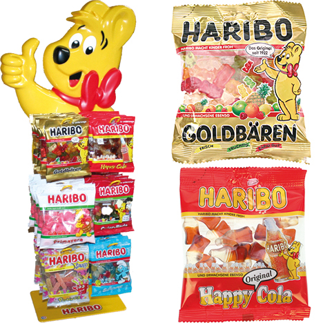 Food Haribo 100g Mix 5 Asstd. w/ Free Stand