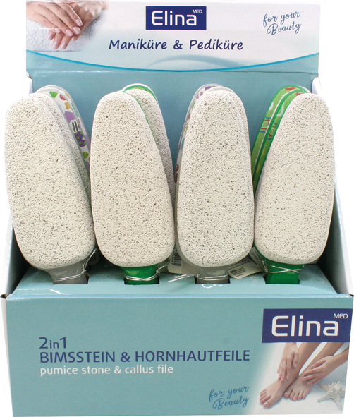 Pumice Stone & File XL 26x6x1.5cm w/ Grip Asstd.