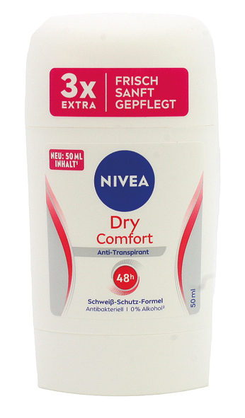 Nivea Deostick 50ml Dry Comfort, blanc