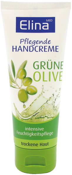 Elina Olive Crème pour les mains en tube 75ml