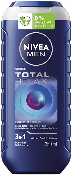 Nivea Men 250ml 3in1 Shampoo&Dusche Total Relax