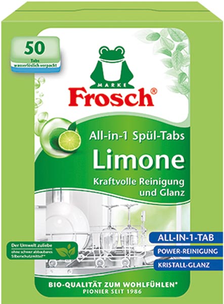 Frosch dishwashing tabs 50's Lime