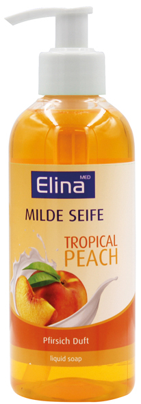 Soap Liquid Elina 300ml Peach w/ Pump