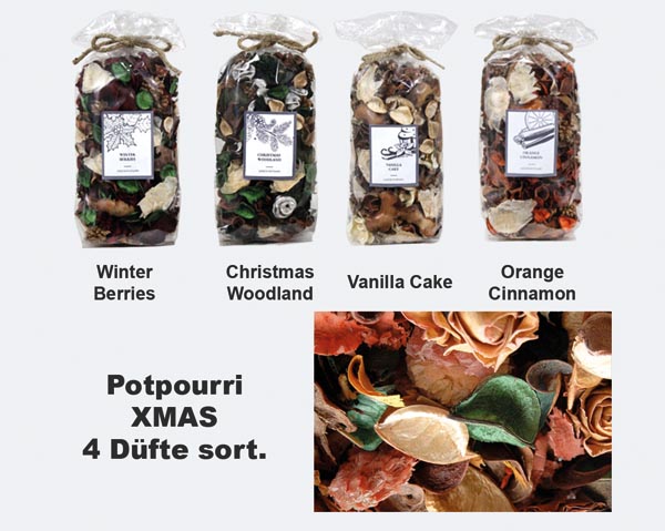 XMAS Potpourri 100g 4 Assorted Scents