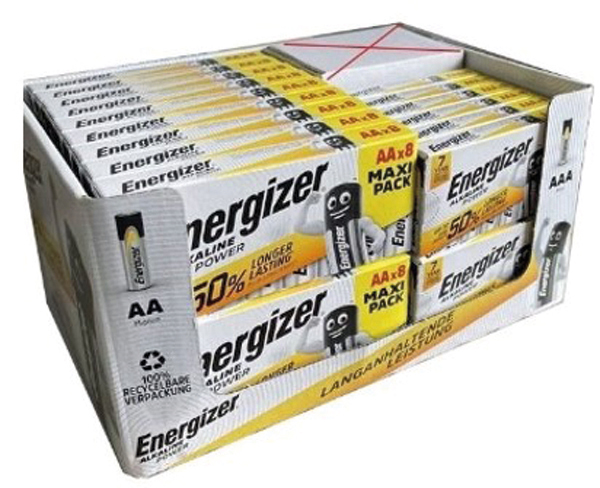 Battery ENERGIZER Alkaline Power 30pcs mixed box