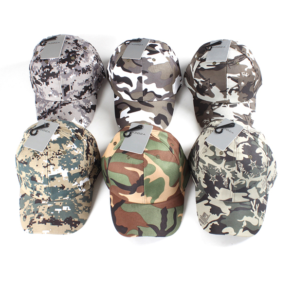 Cap Basecap Camo 6fold assorted - ONE SIZE