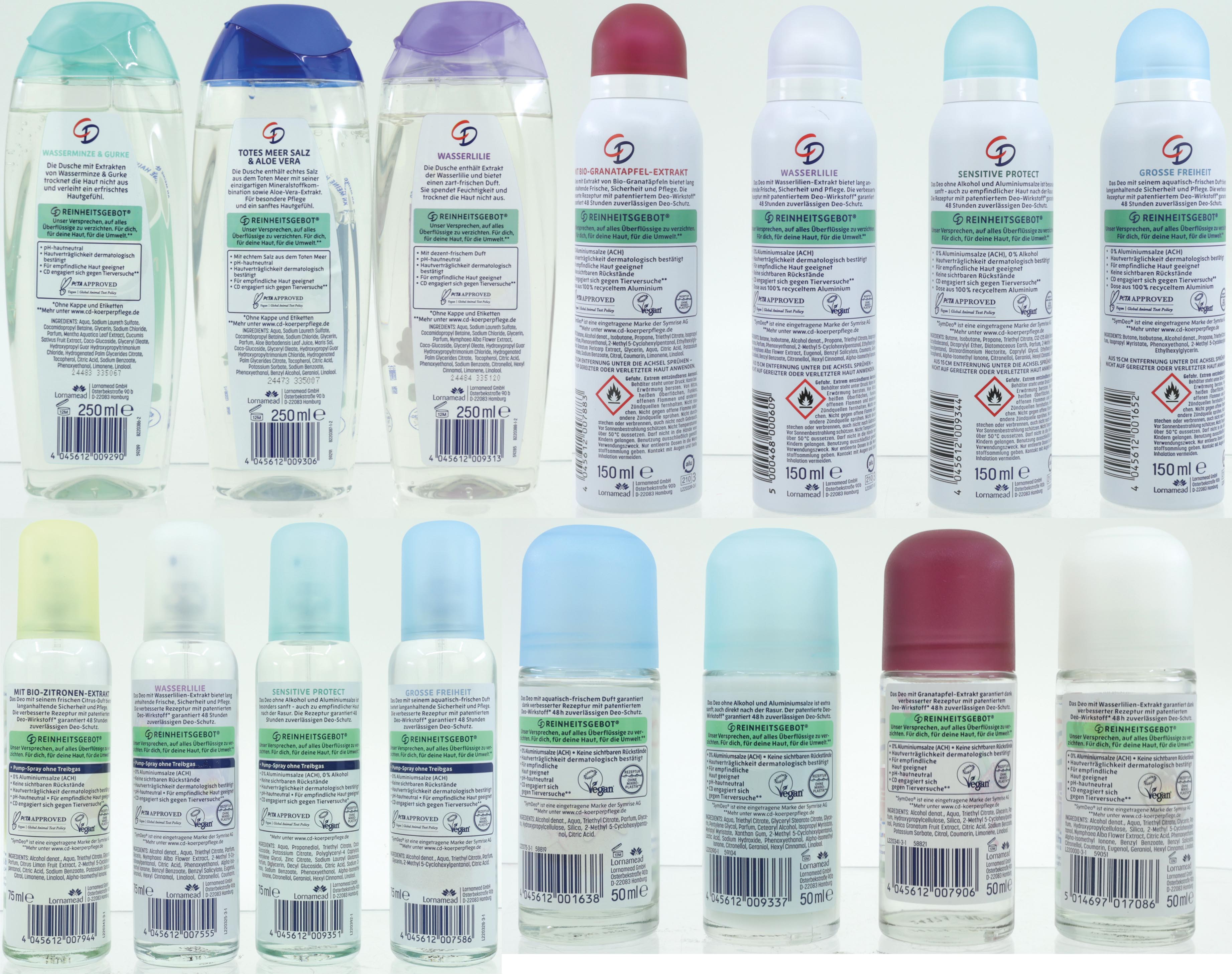 CD 90er Display Deo-Spray 150ml Roll-On 50ml
