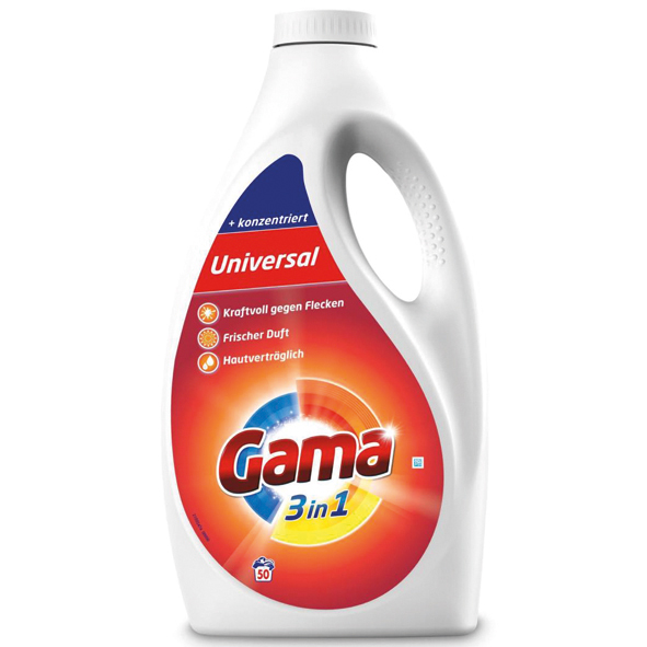 Gama lessive liquide universelle 50WL 2,5l