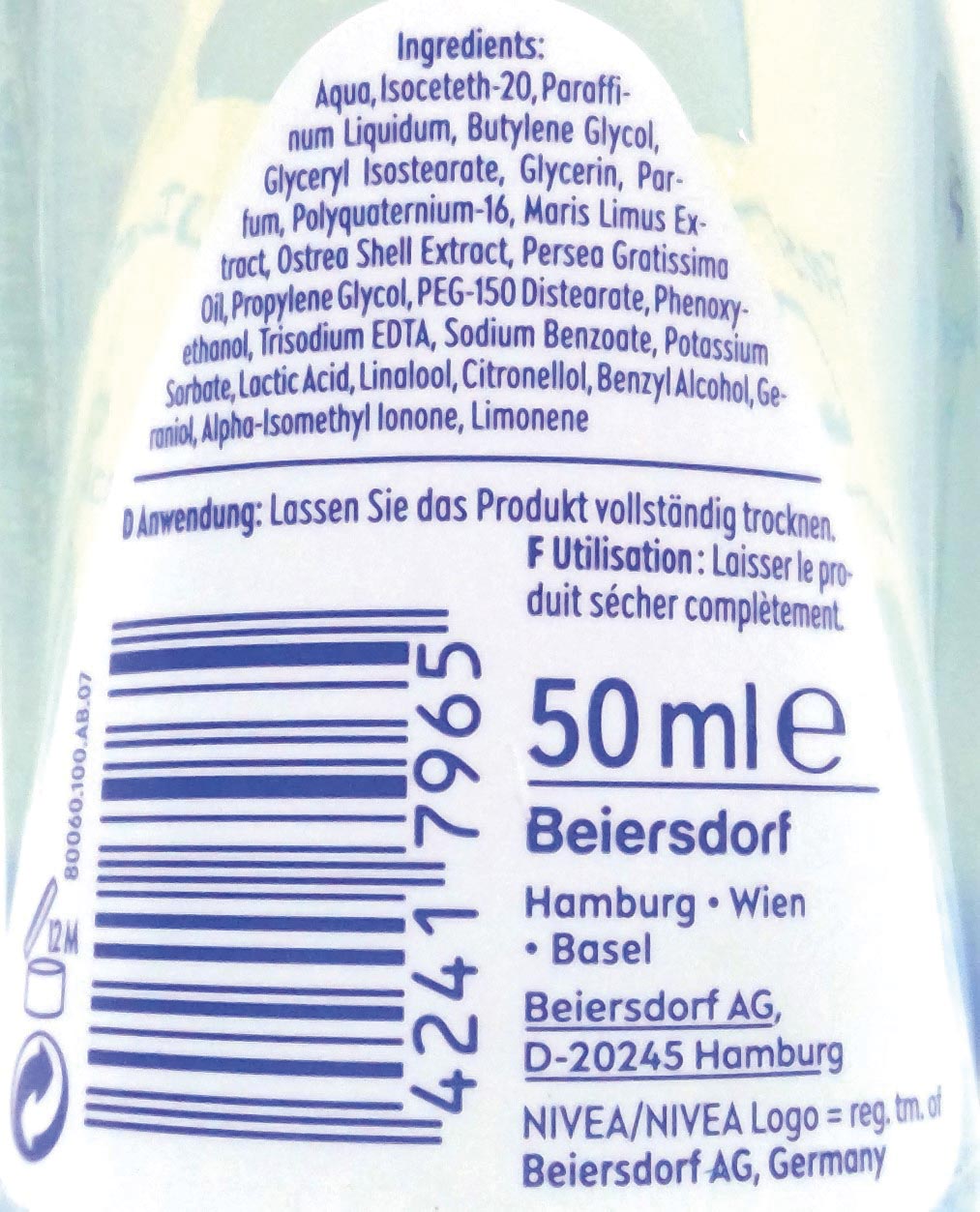 Nivea Deoroller 50ml Fresh Natural