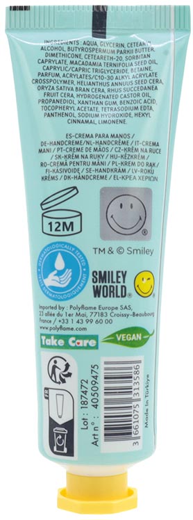 Crème mains hydratante Smiley 30ml