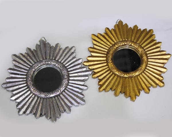 Spiegel aus Kunstharz 15x15cm, rund