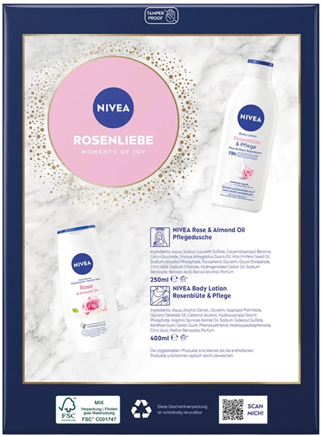 Nivea GP 'Rosenliebe' Dusch 250ml+Labello 5,5g